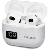 Słuchawki - AIWA EBTW-100 TWS Biały - miniaturka - grafika 1