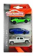 Samochody i pojazdy dla dzieci - MAJORETTE STREET CARS 3-PACK 2x AVENTADOR, SILVERADO - miniaturka - grafika 1
