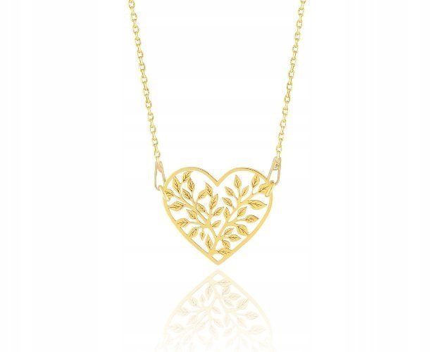 Naszyjnik serce DRZEWO SZCZĘŚCIA CELEBRYTKA srebro