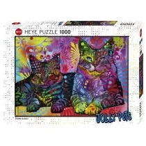 Heye Puzzle 1000 elementów. Jolly Pets, dwa koty - Puzzle - miniaturka - grafika 1