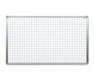 Tablice i flipcharty - Tablica suchościeralna magnetyczna z nadrukiem kratki, biała, 120x90 cm - miniaturka - grafika 1