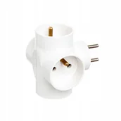 Rozgałęźniki - Rozgałęźnik Rozgałęziacz Złodziejka 4 Gniazda Z/u - miniaturka - grafika 1