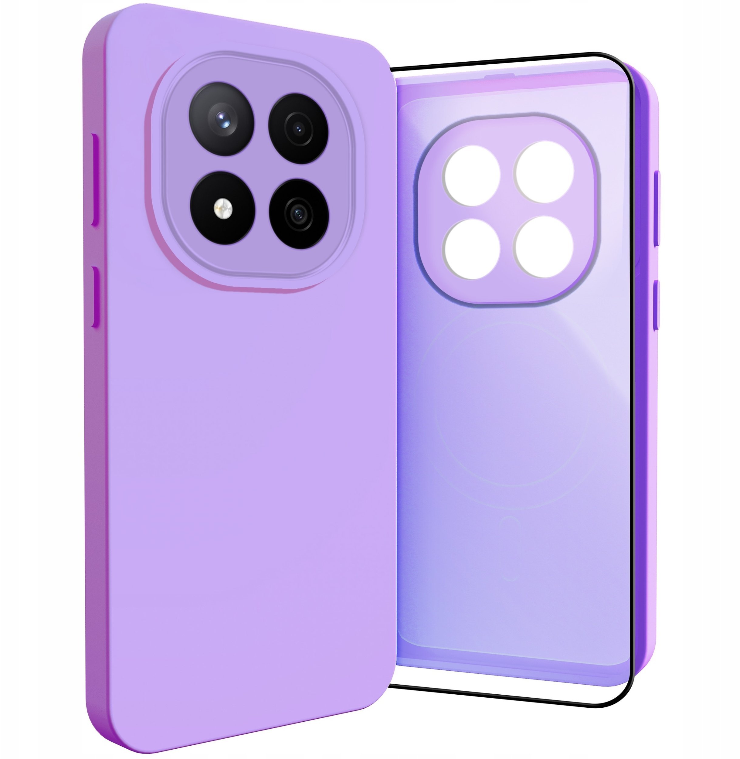 Etui do Xiaomi Redmi Note 14 Pro Plus 5G Osłona Kamery, Fioletowe Szkło