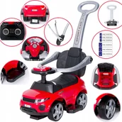 Jeździki dla dzieci - JEDZIK Z RCZK - 614R - GUMOWE KOA - CZERWONY - miniaturka - grafika 1