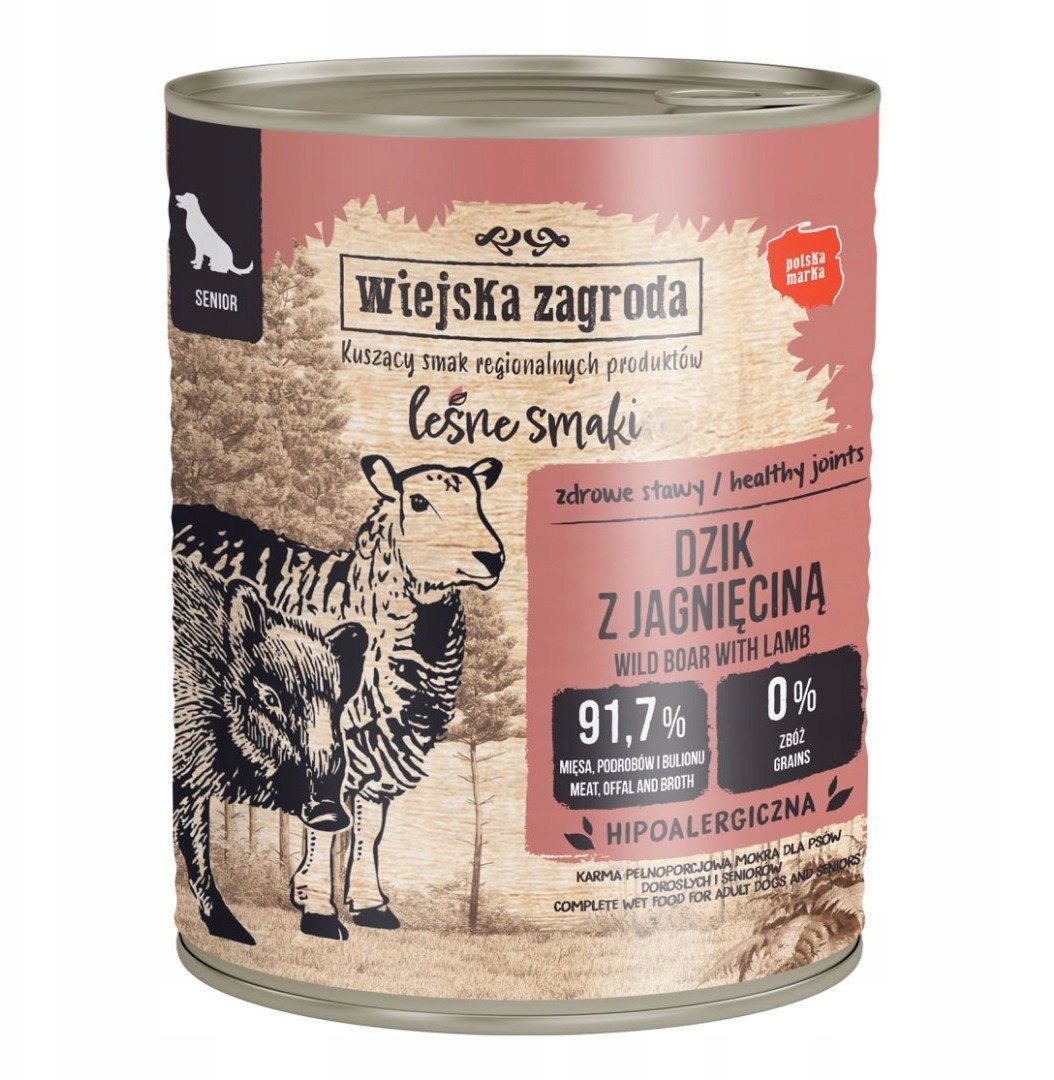 Wiejska Zagroda Leśne smaki z dzikiem i jagnięciną 800g