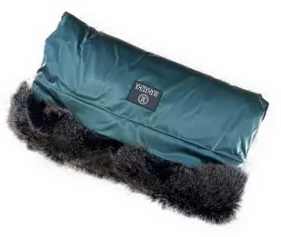 Mufka Premium do wózka  Glamour Green Makaszka - Akcesoria do wózków - miniaturka - grafika 1