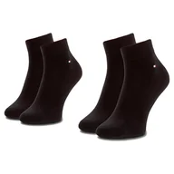 Skarpetki męskie - Zestaw 2 par niskich skarpet męskich Tommy Hilfiger 342025001 Czarny - miniaturka - grafika 1