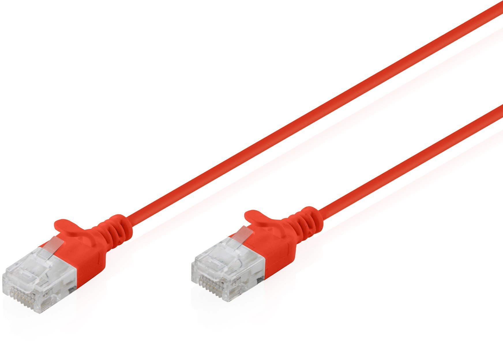 Digitus Patchcord Slim Cat.6 U/UTP LSZH 0.3m czerwony DK-1618-003S-R