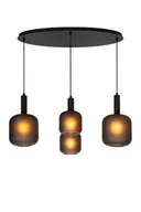 Lampy sufitowe - Eloise lampa wisząca 4xE27 czarna 45405/04/30 - miniaturka - grafika 1