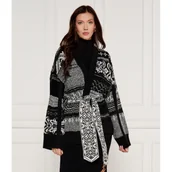 Swetry damskie - AKEP Kardigan | Oversize fit | z dodatkiem wełny - miniaturka - grafika 1