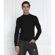 Swetry męskie - HUGO Wełniany sweter San Matteo | Regular Fit - miniaturka - grafika 1