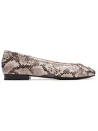 Baleriny - Clarks Skórzane baleriny "Fawna" w kolorze brązowo-beżowym - miniaturka - grafika 1