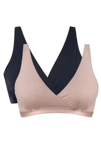 Biustonosz do karmienia Mitex Lilly 2-pak czarny/róż - Biustonosze - miniaturka - grafika 1