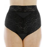 Pieluchy dla dorosłych - Majtki na nietrzymanie moczu do 150 ml - S - 88-95 cm w biodrach - damskie, do prania, chłonne, koronkowe czarne - miniaturka - grafika 1