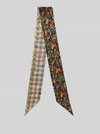 Apaszki i szaliki damskie - Jedwabna chusta z kwiatowym wzorem na całej powierzchni - miniaturka - grafika 1