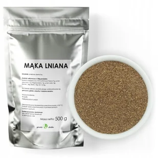 Mąka Lniana Siemię Lniane Mielone 500G - Mąka - miniaturka - grafika 1