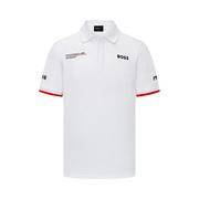 Koszulki męskie - Koszulka Polo męska Team biała Porsche Motorsport 2023 - miniaturka - grafika 1
