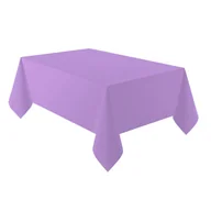 Dekoracje i nakrycia stołu na imprezę - Fioletowy jednokolorowy obrus foliowy 137cm x 274cm - miniaturka - grafika 1