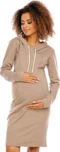 PeeKaBoo Damska sukienka ciążowa Bhremsa cappuccino XL - Sukienki ciążowe - miniaturka - grafika 1