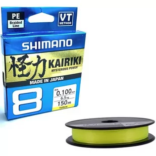 Shimano Plecionka Kairiki 8 Sx 0,10 Yellow - Żyłki wędkarskie - miniaturka - grafika 1