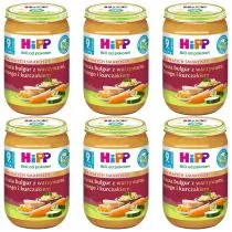 Hipp Dla Małych Smakoszy Kasza bulgur z warzywami mango i kurczakiem po 9. miesiącu zestaw 6 x 220 g Bio - Dania dla dzieci - miniaturka - grafika 1