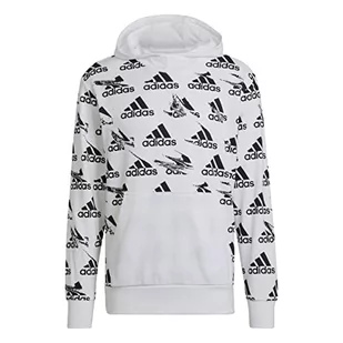 adidas Męska bluza z kapturem M Bl HD, biała, XL - Bluzy męskie - miniaturka - grafika 1