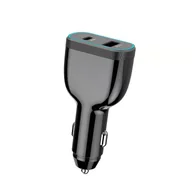 Ładowarki do telefonów - CoreParts USB-C Car Charger Uniwersalne Czarny Szybkie ładowanie Wewnętrzna - miniaturka - grafika 1