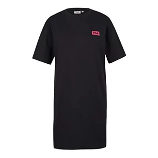 Sukienki - Fila Damska sukienka Barletta luźna koszulka, Czarne piękno, XS - grafika 1