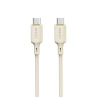 Kable USB - Kabel przewód wzmacniany SR USB-C - USB-C 100W 2m beżowy - miniaturka - grafika 1