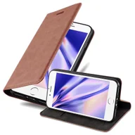Etui i futerały do telefonów - Etui Cadorabo do Apple iPhone 6 PLUS / iPhone 6S PLUS w kolorze CAPPUCCINO BROWN Etui na telefon komórkowy z magnetycznym zamknięciem, funkcją podstawki i miejscem na kartę Etui Etui ochronne Etui z klapką w stylu książki - miniaturka - grafika 1