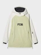 Kurtki damskie - Damska bluza snowboardowa 4F 4FWAW24TSOFF289 - zielona - miniaturka - grafika 1