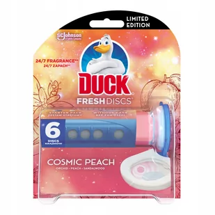 Duck Fresh Discs Żelowy krążek do toalety BRZOSKWINIA, 36 ml 5000204236897 - Środki do WC - miniaturka - grafika 1