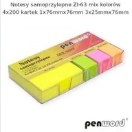 Szkolne artykuły papiernicze - Penword Notes samoprzylepny mix 4x200K - miniaturka - grafika 1