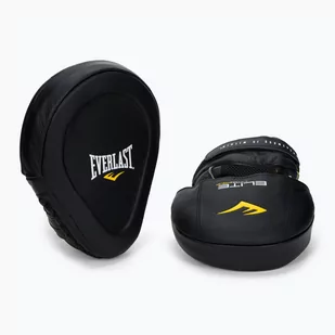 EVERLAST Tarcze trenerskie skórzane EVERLAST Elite Leamantis MIT czarne EV4731 - Tarcze i łapy - miniaturka - grafika 1