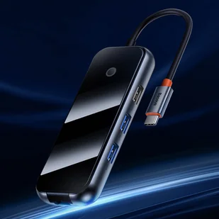 Baseus AcmeJoy HUB 4-Portowy USB-C do 1xUSB-C / 4xUSB3.0 ciemnoszary - Huby USB - miniaturka - grafika 17