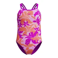 Stroje kąpielowe dla dziewczynek - Strój pływacki jednoczęściowy dziecięcy Speedo Printed Twinstrap - miniaturka - grafika 1