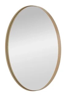 Złote okrągłe lustro ścienne w ramie H1-E51 - Lustra - miniaturka - grafika 1