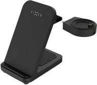 Ładowarki do telefonów - Fixed Ładowarka indukcyjna 3w1 Powerstation for Garmin, Qi, 18W, czarna - miniaturka - grafika 1