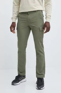 Spodnie męskie - Napapijri spodnie M-Faber męskie kolor zielony dopasowane NP0A4HRPGAE1 - grafika 1