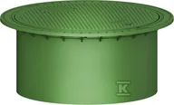 Szamba i oczyszczalnie ścieków - Pokrywa tworzywowa teleskopowa DN600 MINI kl.A15 (1.5T), do szamba szczelnego, kolor zielony - miniaturka - grafika 1