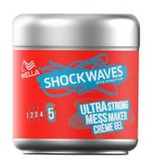Kosmetyki do stylizacji włosów - Wella Shock Waves Maksymalne Utrwalenie Krem Artystyczny Nieład 150 ml - miniaturka - grafika 1