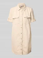 Sukienki - Sukienka jeansowa z kieszeniami z patką na piersi model ‘NEW SIGNE’ - miniaturka - grafika 1