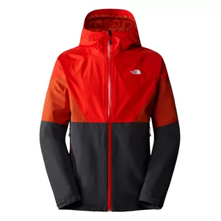 Kurtki męskie - Męska kurtka przeciwdeszczowa The North Face Lightning asphalt grey/fiery red/rusted bronze - XXL - grafika 1