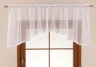 Firany - Lambrekin łuk z koronką Lily Woale biały, 250x80 cm - miniaturka - grafika 1