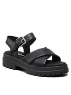 Sandały damskie - Timberland Sandały London Vibe X Strap TB0A2QVJ015 Czarny - miniaturka - grafika 1