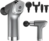 Masażery - Pistolet do masażu masażer do pleców ciała mocny 4 końcówki massage gun - miniaturka - grafika 1