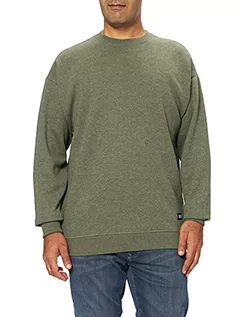 Swetry męskie - Urban Classics Męska bluza Basic Melange Crew, sweter o wyglądzie melanżu, dla mężczyzn, w 2 kolorach, rozmiary S - XXL - grafika 1