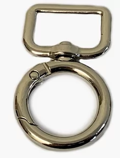 Import Karabińczyk metalowy C-12 ( Srebrny ) 4ED4-50701_20210917154708 - Pasmanteria - miniaturka - grafika 1