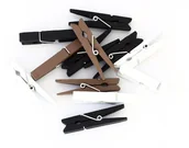 Pozostałe akcesoria dla plastyków - ARGO Klamerki drewniane 47mm 12szt. mix natura - miniaturka - grafika 1