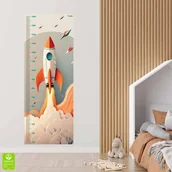 Wyposażenie pokoiku dziecięcego - Samoprzylepna miarka wzrostu - Start rakiety - miniaturka - grafika 1